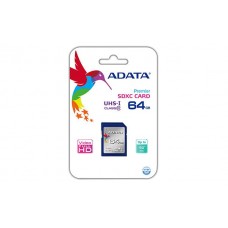 ADATA PREMIER SDXC CLASS10, UHS-I, U1 64GB